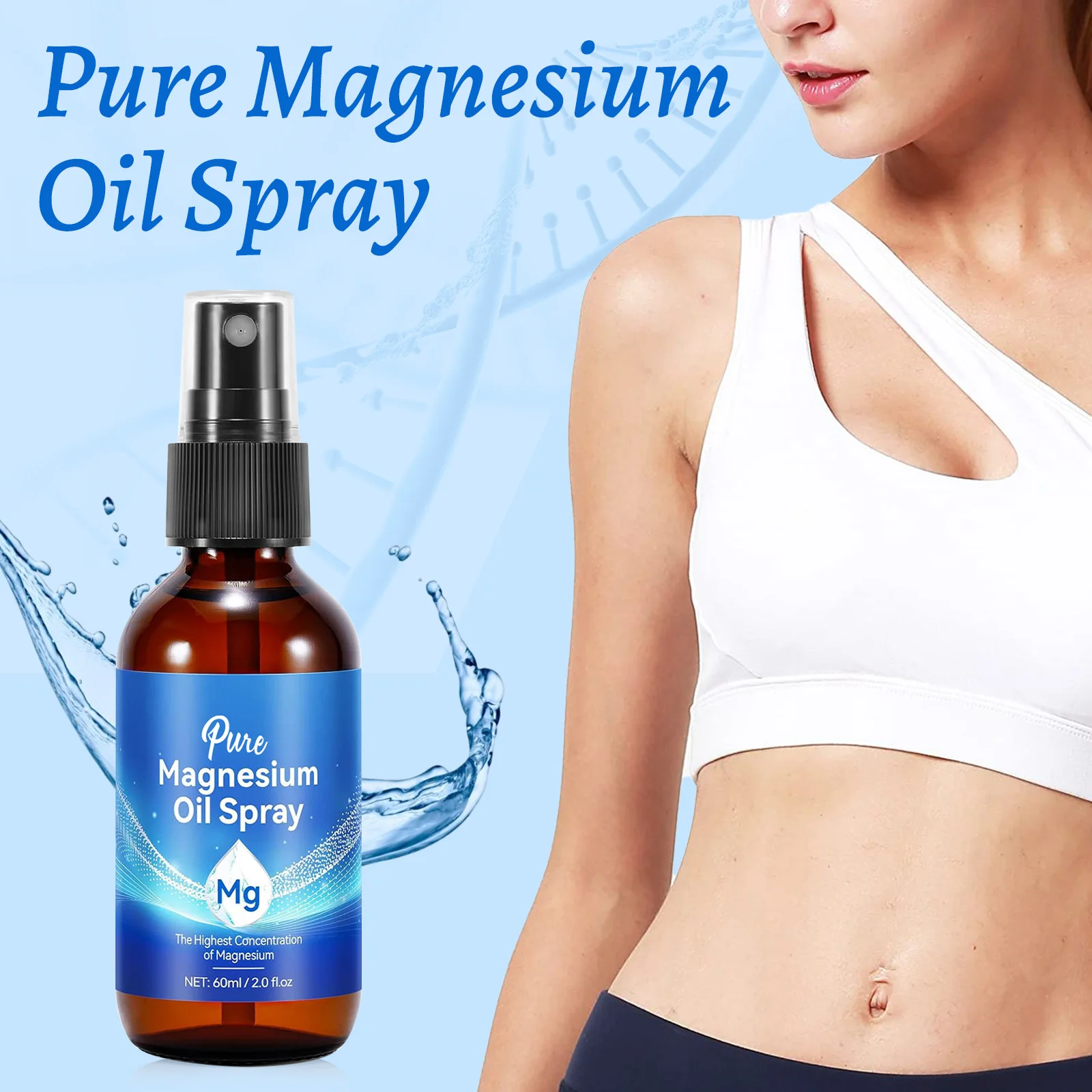 Bath Salts Magnesium - Semprotan Minyak Magnesium 60ml Relaksasi Otot