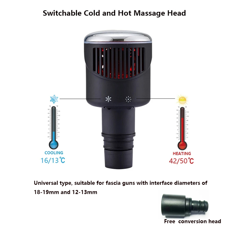 Health Wellness Massage - Kepala pijat pistol Fascia panas dingin,