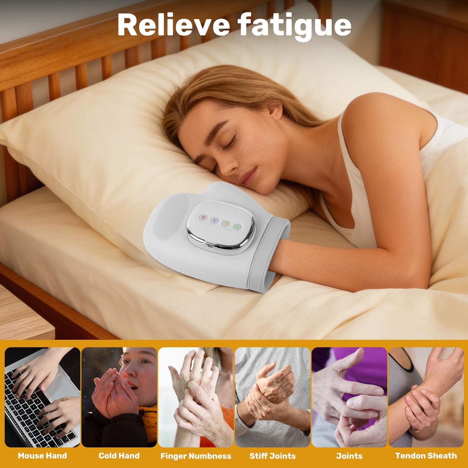 Health Wellness Massage - Alat Pijat Tangan dengan Kompresi Airbag,