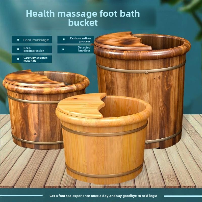 Bak mandi kaki kayu cedar HYS, - Foot Bath Massager ulasan dan harga