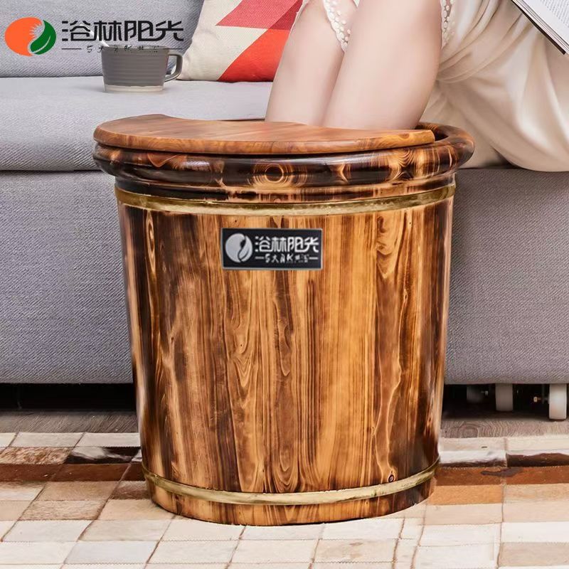 Bak mandi kaki kayu cedar HYS, - Foot Bath Massager ulasan dan harga