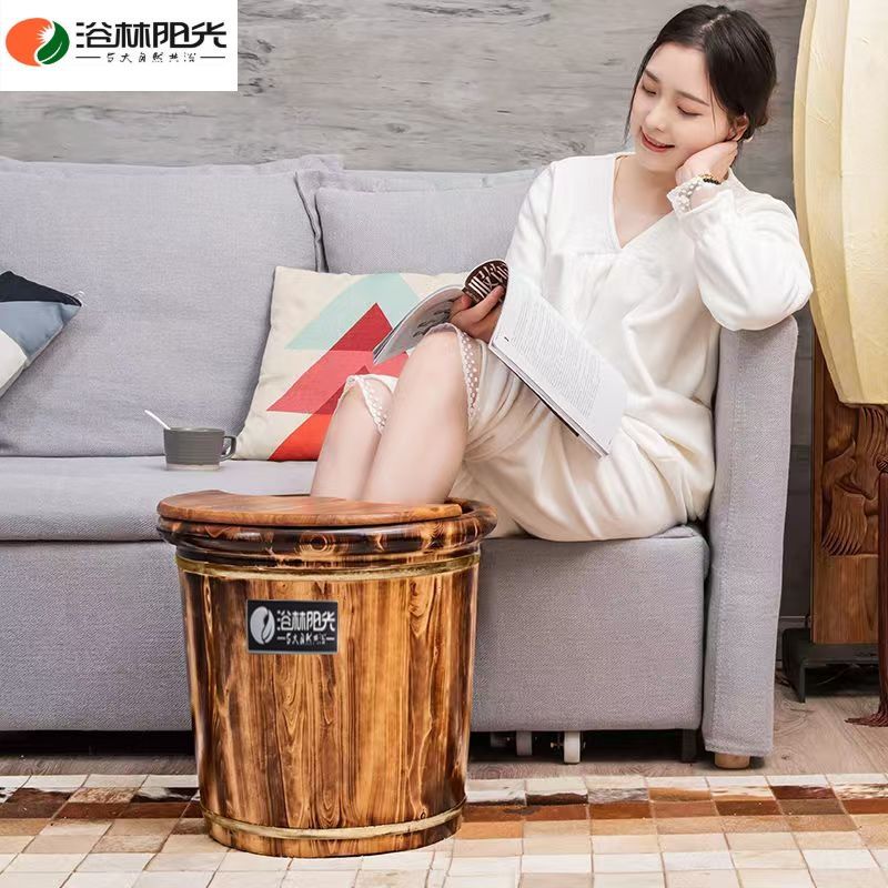 Bak mandi kaki kayu cedar HYS, - Foot Bath Massager ulasan dan harga